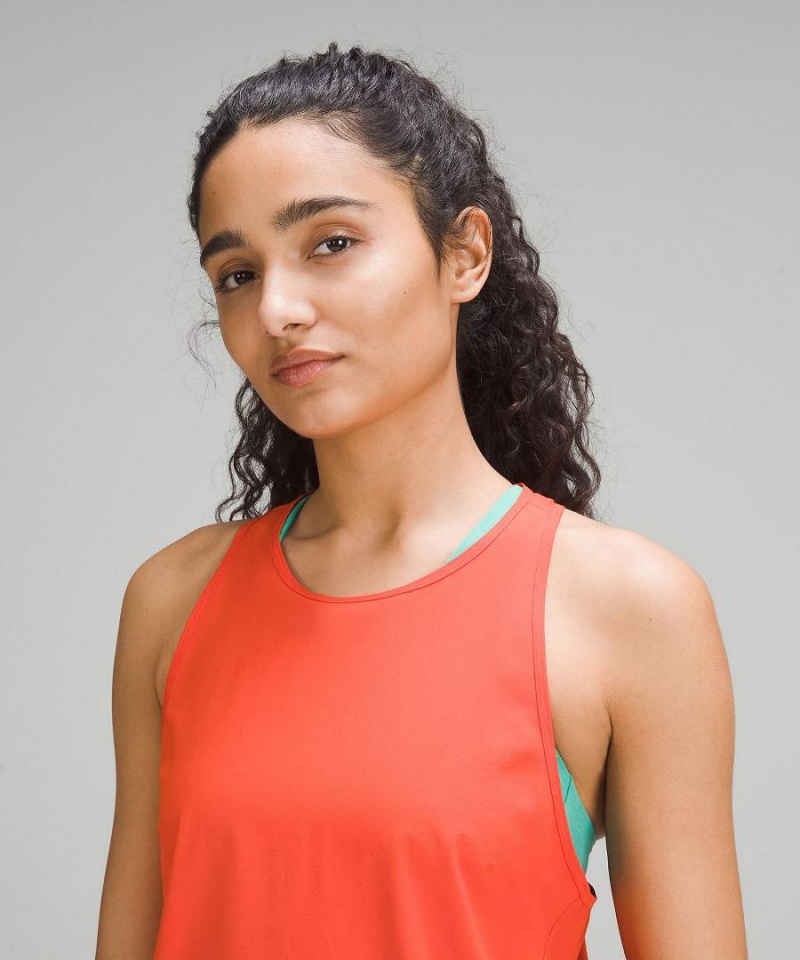 Lululemon Lätta Stretch Löpar Airflow Linne Dam Orange Sverige | KTWZGL495