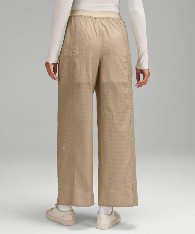 Lululemon Lätta Woven Snap-Leg Super-High-Rise Byxor Dam Khaki Sverige | KHJYAU134