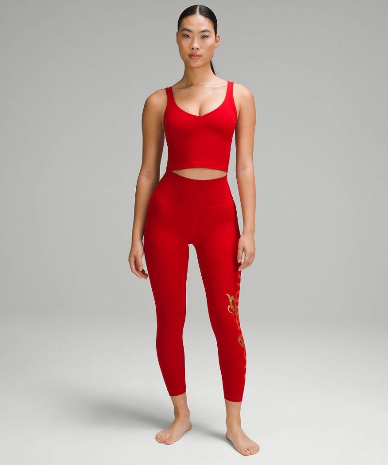 Lululemon Lunar New Year Align™ Linne Dam Mörkröda Sverige | CAXKFB718