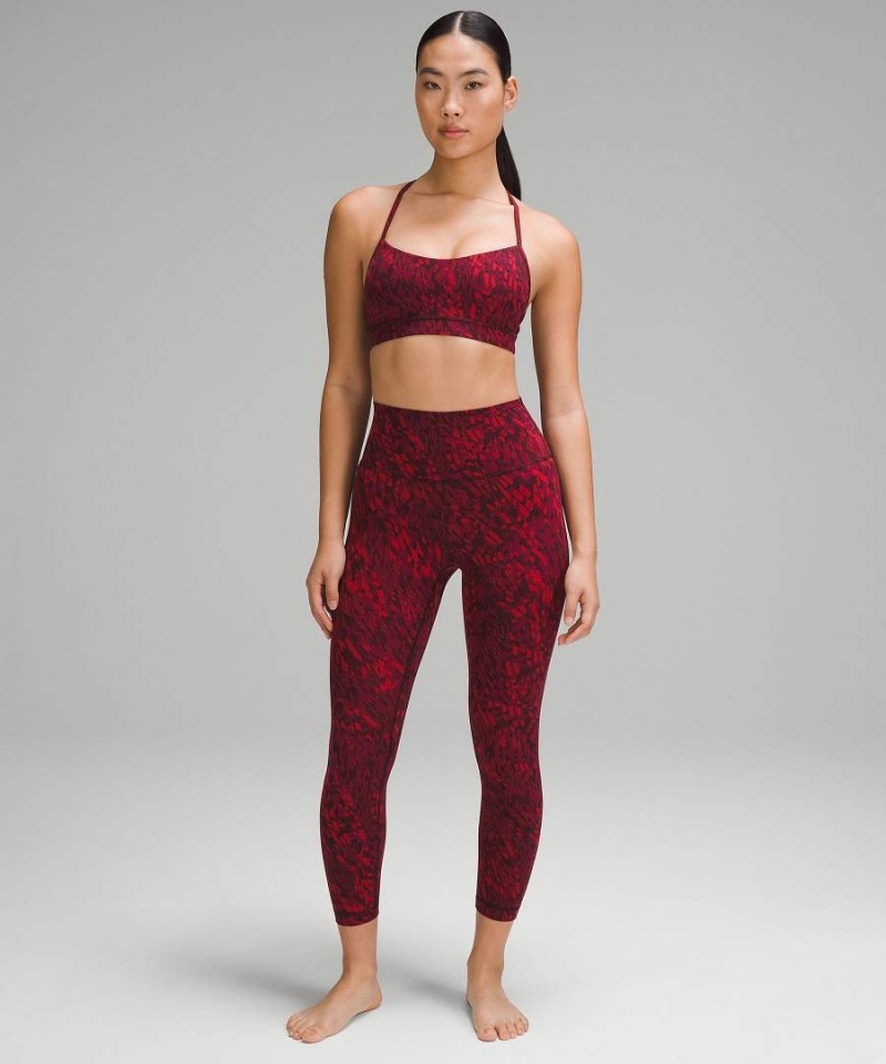 Lululemon Lunar New Year Flow Y Nulu Bra Light Support, A-C Cups Sport BH Dam Röda Olika Färger Sverige | JEQYBV268