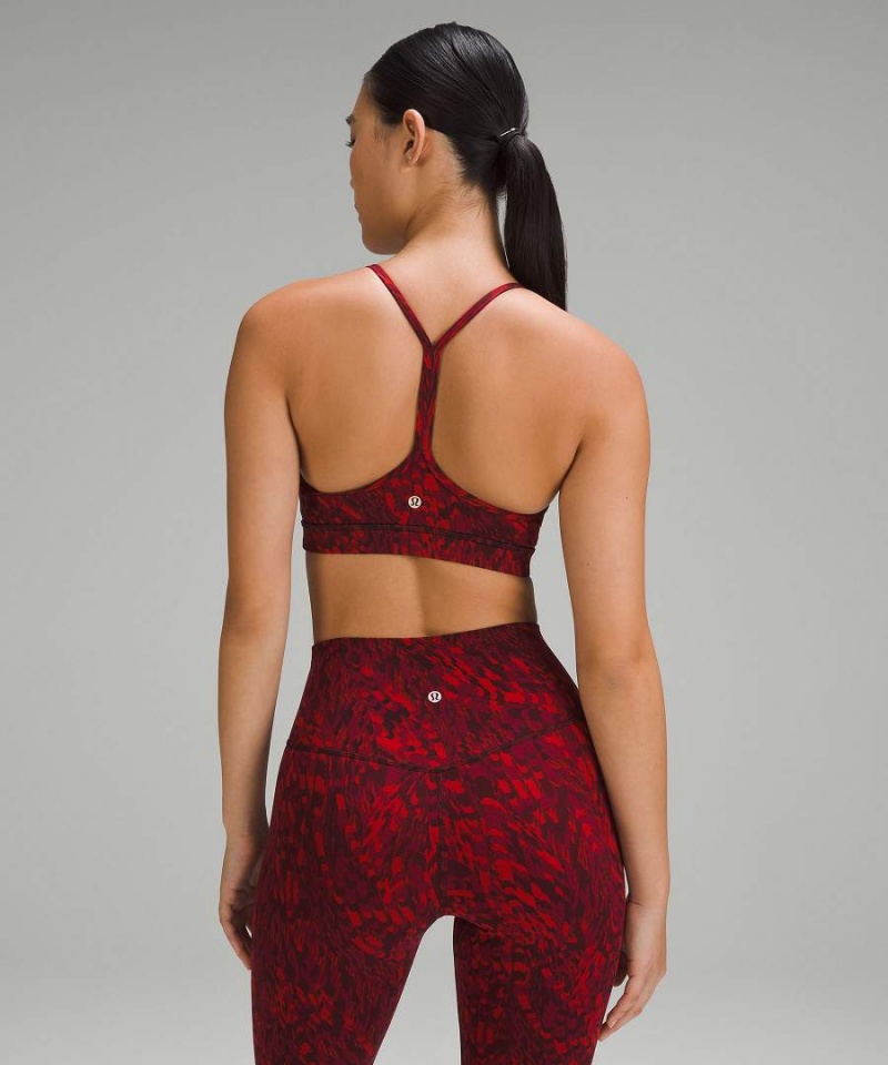 Lululemon Lunar New Year Flow Y Nulu Bra Light Support, A-C Cups Sport BH Dam Röda Olika Färger Sverige | JEQYBV268