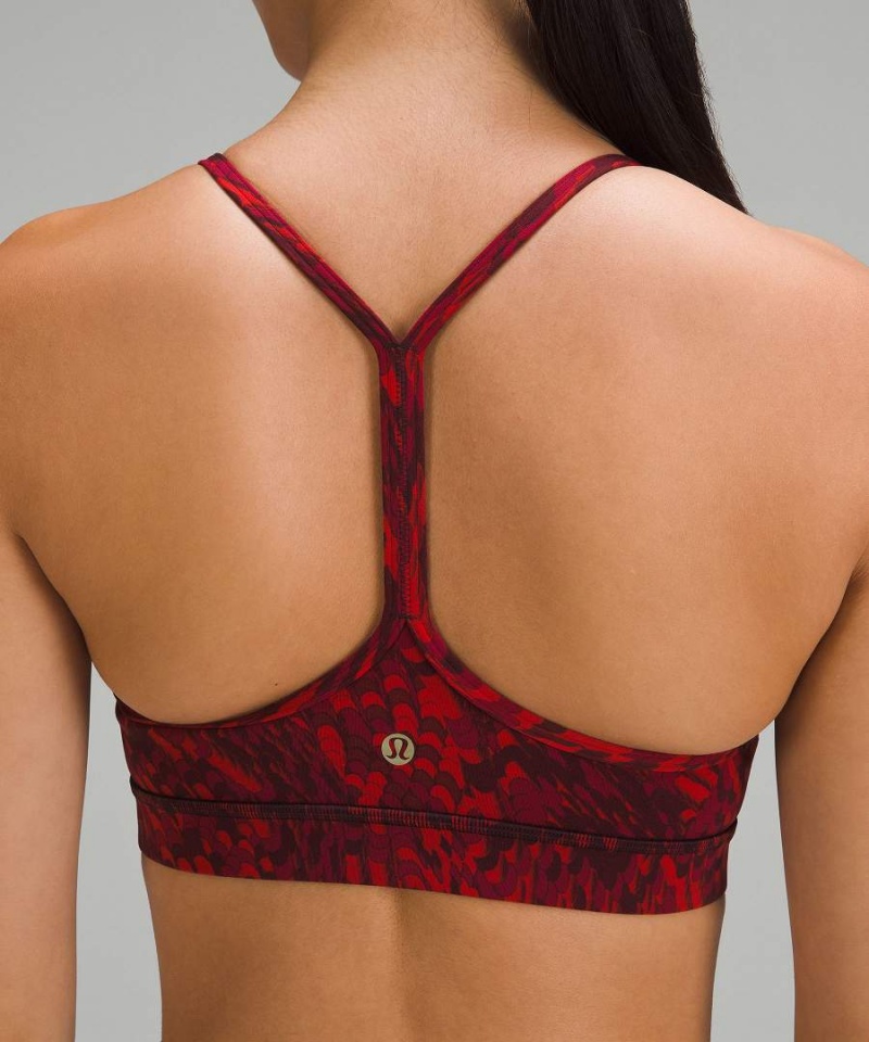 Lululemon Lunar New Year Flow Y Nulu Bra Light Support, A-C Cups Sport BH Dam Röda Olika Färger Sverige | JEQYBV268