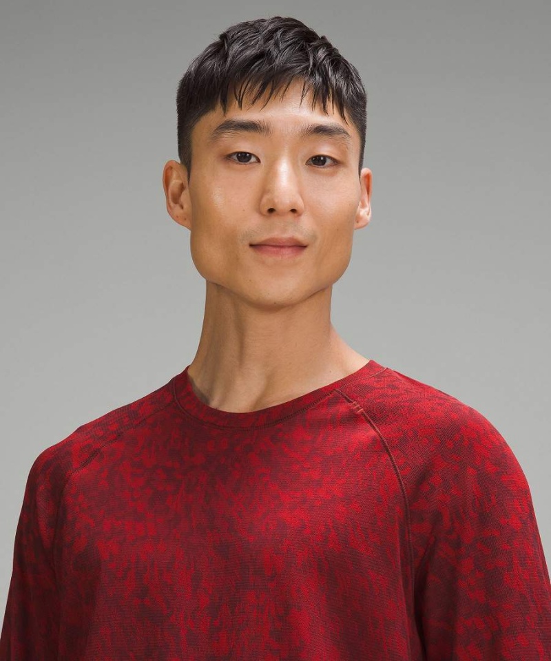 Lululemon Lunar New Year Metal Vent Tech Långärmad Tröja Herr Mörkröda Sverige | ISGYWX721