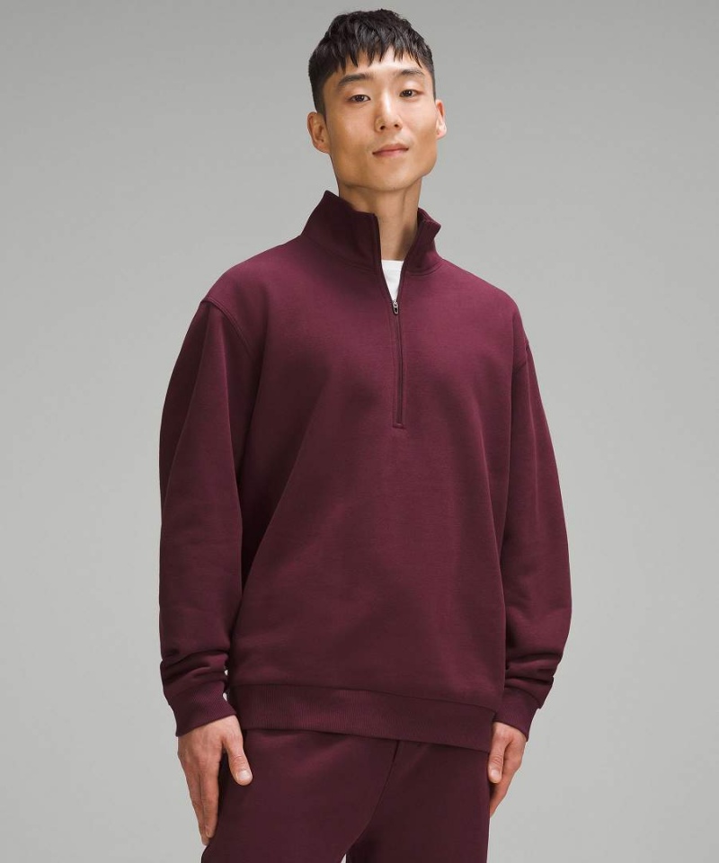 Lululemon Lunar New Year Steady State Half Zip Tröjor Herr Vinröda Sverige | VGAUPE256