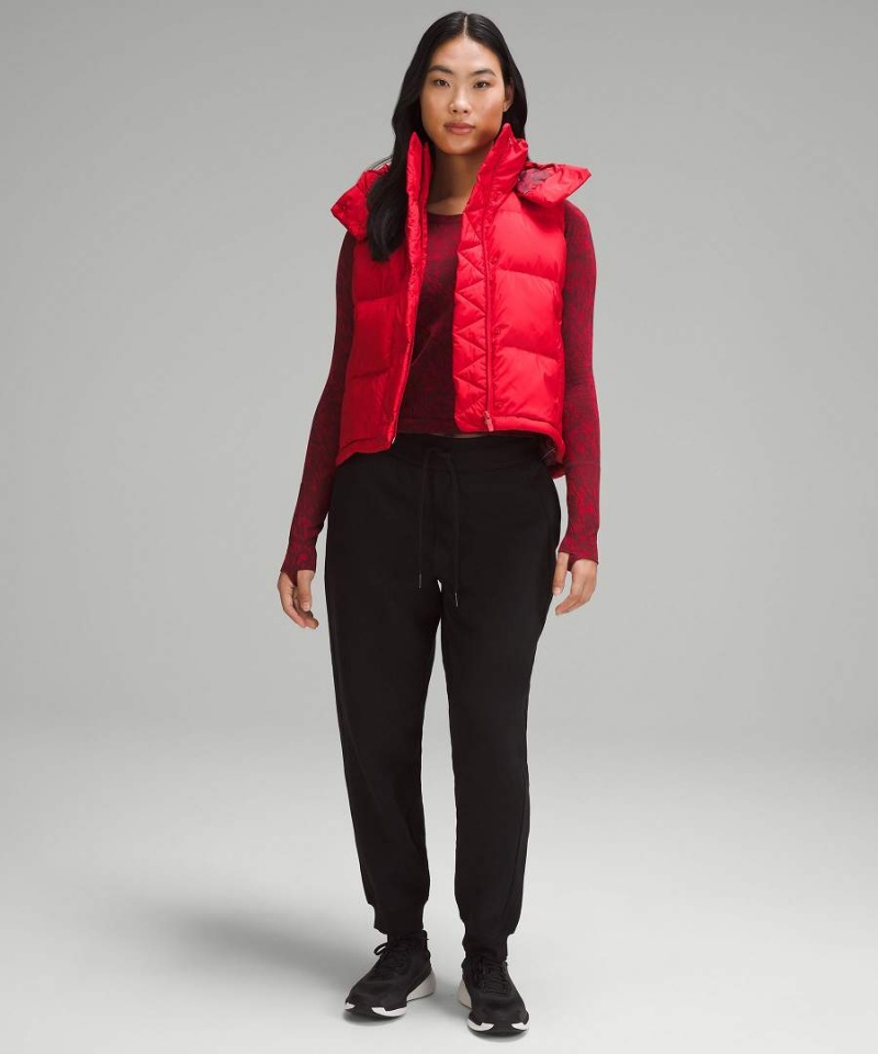 Lululemon Lunar New Year Wunder Puff Cropped Väst Dam Röda Röda Olika Färger Sverige | YMFDJB592