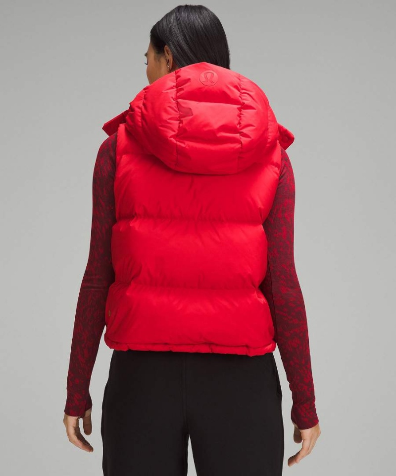 Lululemon Lunar New Year Wunder Puff Cropped Väst Dam Röda Röda Olika Färger Sverige | YMFDJB592