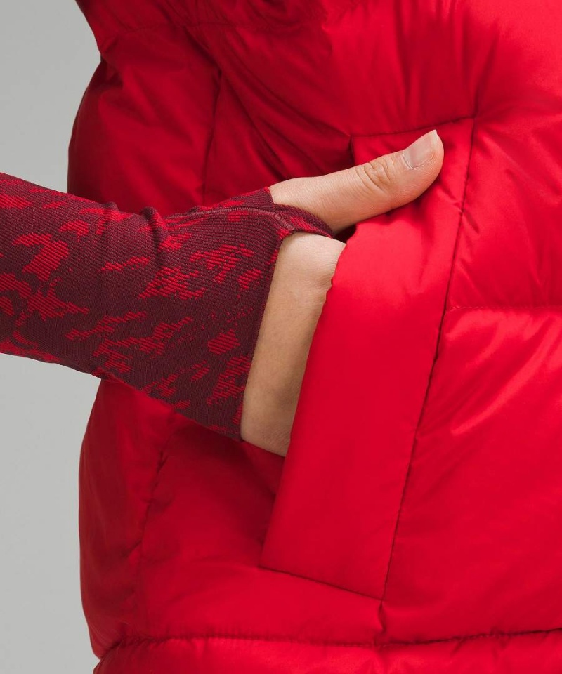 Lululemon Lunar New Year Wunder Puff Cropped Väst Dam Röda Röda Olika Färger Sverige | YMFDJB592
