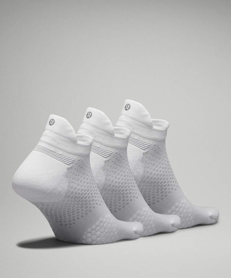 Lululemon MacroPillow Tab Medium Cushioning 3 Pack Löpar Strumpor Herr Vita Sverige | XELNDB435