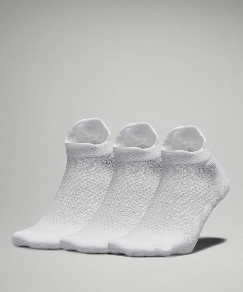 Lululemon MacroPillow Tab Medium Cushioning 3 Pack Löpar Strumpor Herr Vita Sverige | XELNDB435