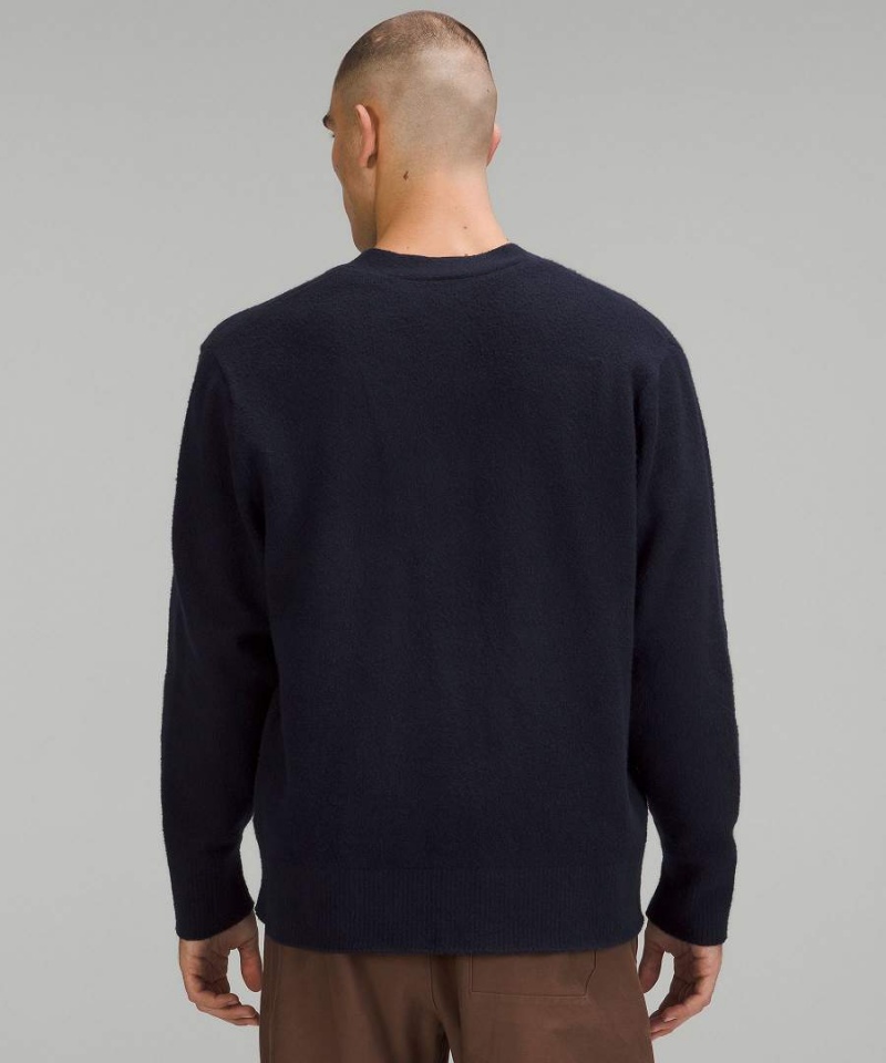 Lululemon Merino Ull-Blend Cardigan Tröjor Herr Marinblå Sverige | PGMZEO958