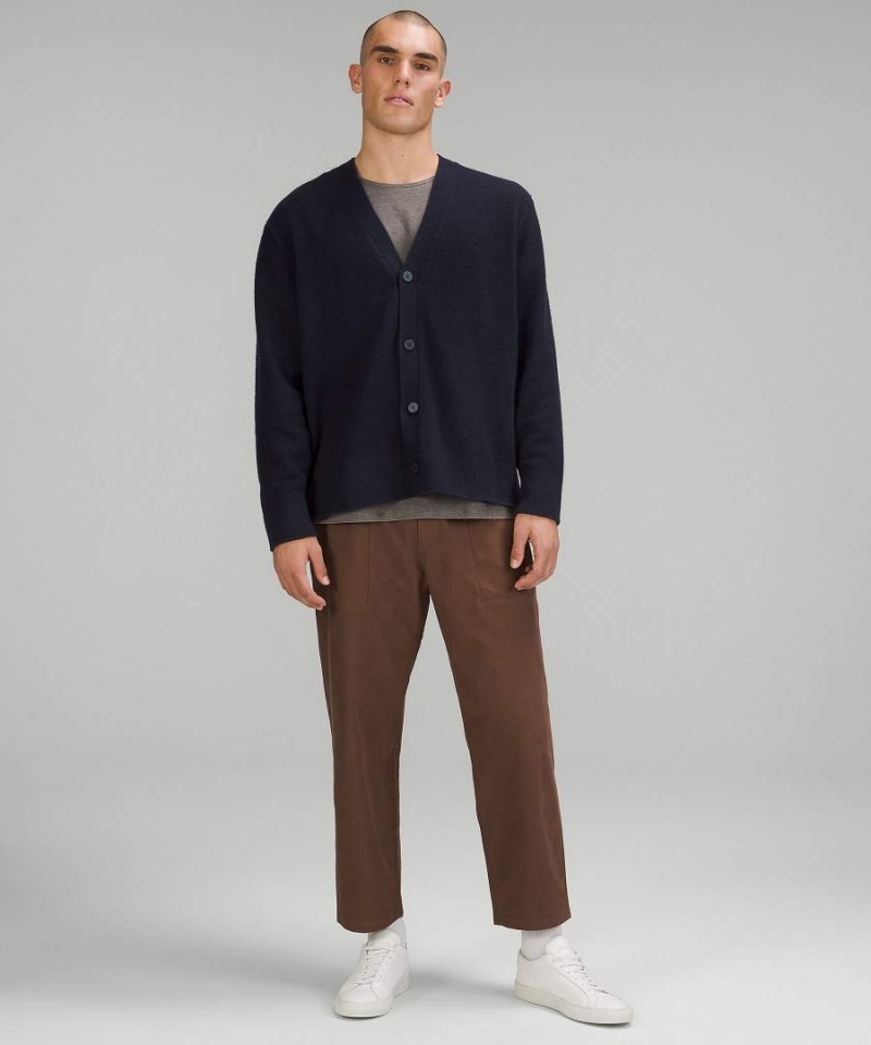 Lululemon Merino Ull-Blend Cardigan Tröjor Herr Marinblå Sverige | PGMZEO958