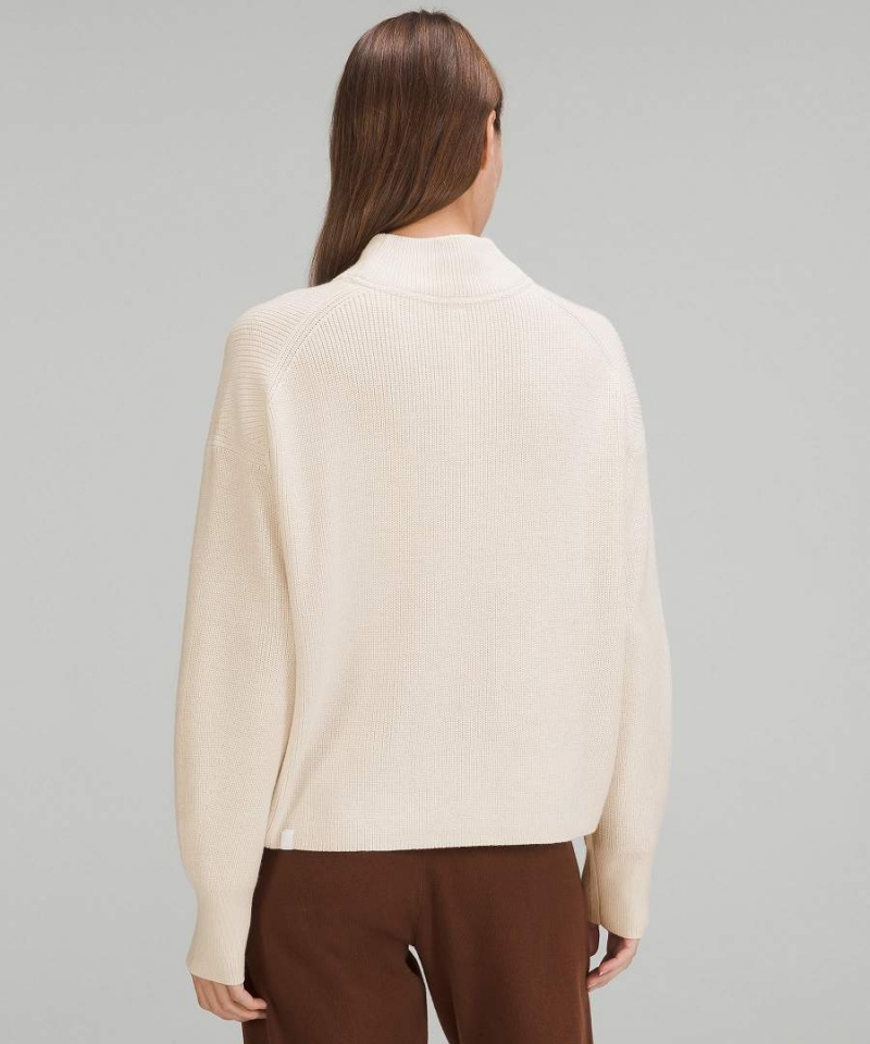 Lululemon Merino Ull-Blend Räfflad Turtleneck Tröjor Dam Svarta Sverige | VYXEKP124