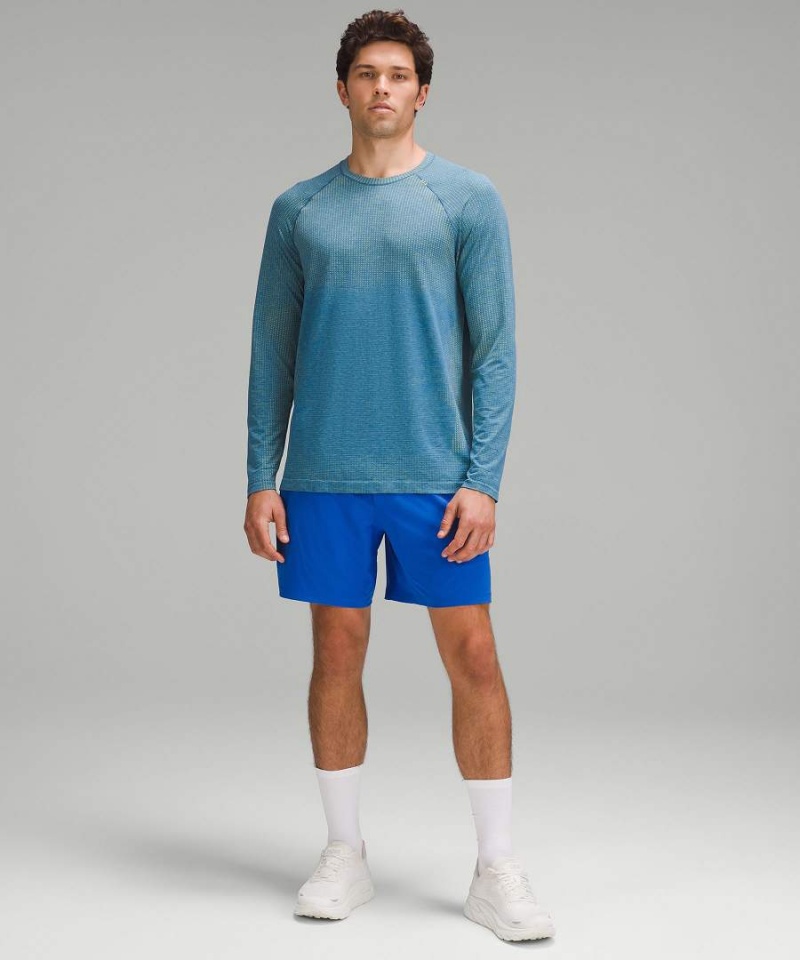 Lululemon Metal Vent Tech Långärmad Tröja Herr Gula Blå Sverige | PWBNUX182