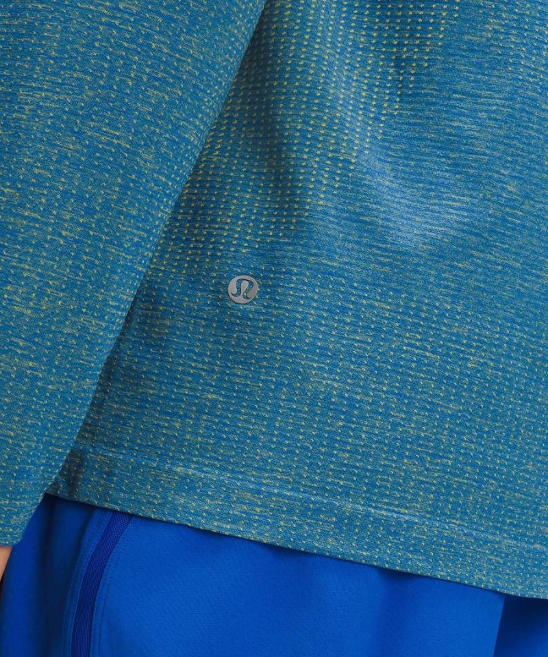 Lululemon Metal Vent Tech Långärmad Tröja Herr Gula Blå Sverige | PWBNUX182