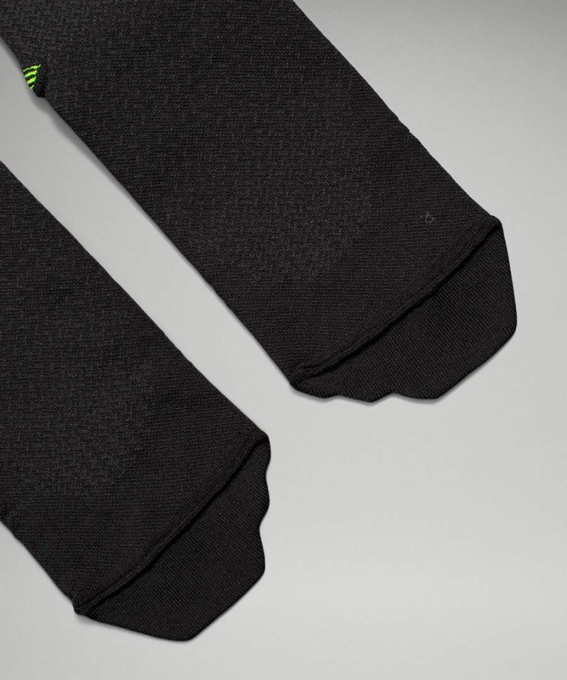 Lululemon MicroPillow Compression Knee-High Light Cushioning Löpar Strumpor Herr Svarta Gula Sverige | XAKFZH490