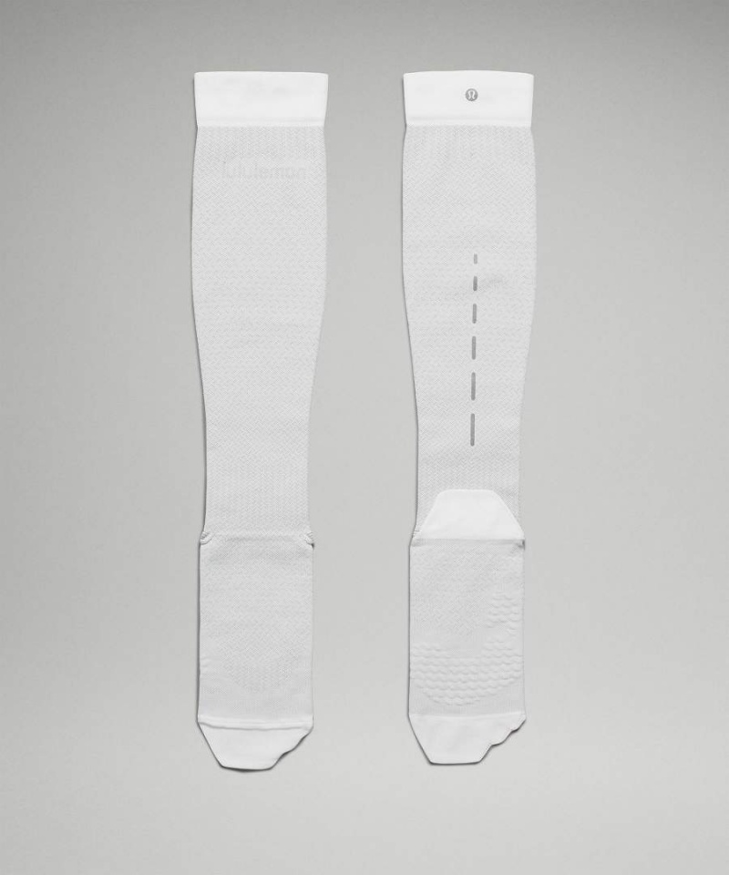 Lululemon MicroPillow Compression Knee-High Light Cushioning Löpar Strumpor Herr Vita Sverige | QVIRXS028