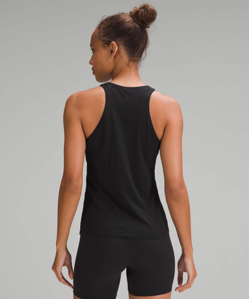 Lululemon Modal-Blend High-Neck Yoga Linne Dam Svarta Sverige | OYGWFE971