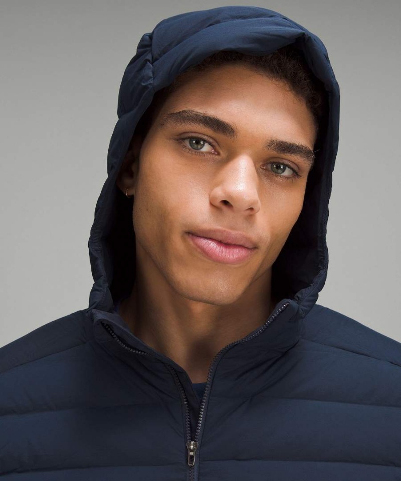 Lululemon Navigation Hoodie Dunjackor Herr Marinblå Sverige | LRXOSW409