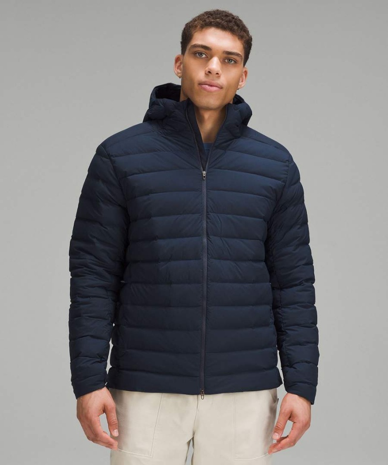 Lululemon Navigation Hoodie Dunjackor Herr Marinblå Sverige | LRXOSW409