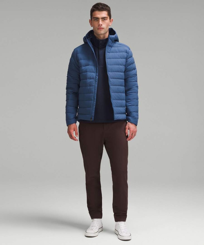 Lululemon Navigation Hoodie Dunjackor Herr Blå Sverige | OZGSMI634