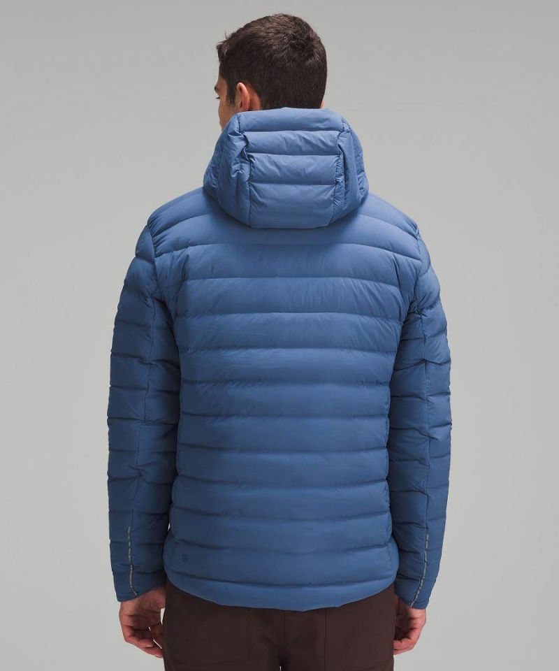 Lululemon Navigation Hoodie Dunjackor Herr Blå Sverige | OZGSMI634