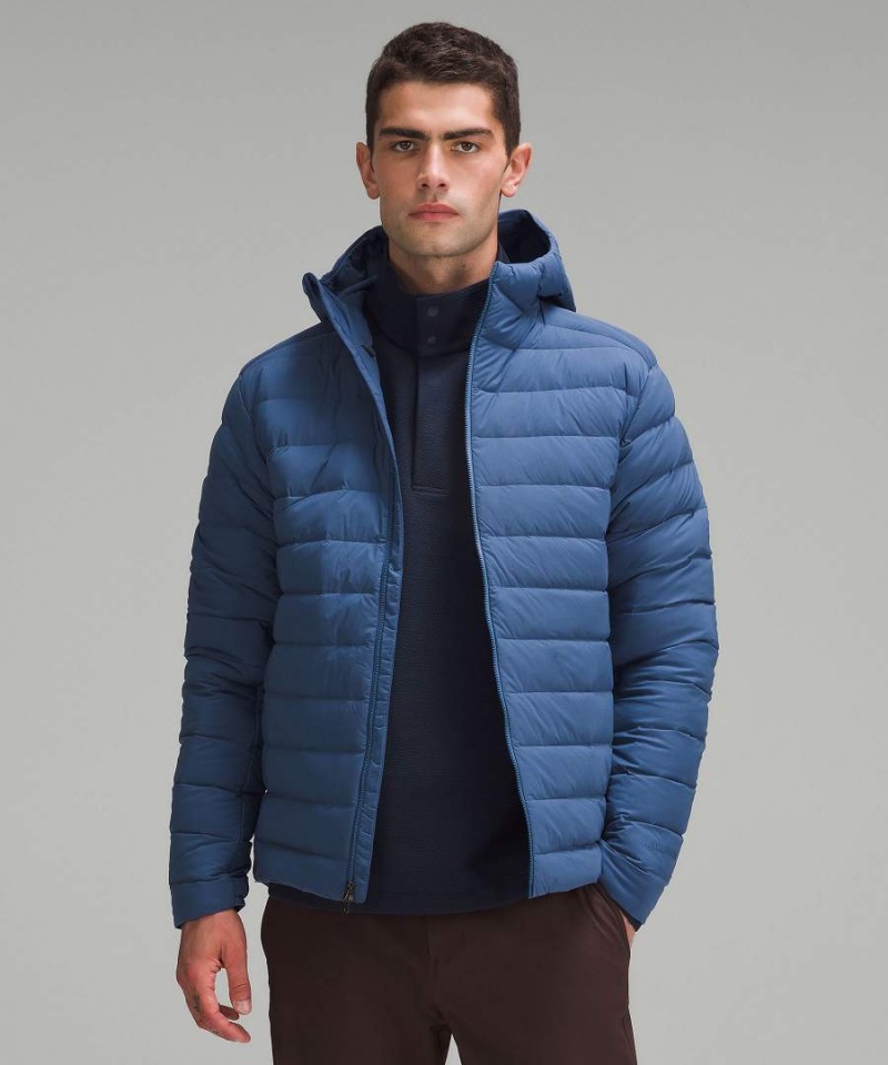 Lululemon Navigation Hoodie Dunjackor Herr Blå Sverige | OZGSMI634