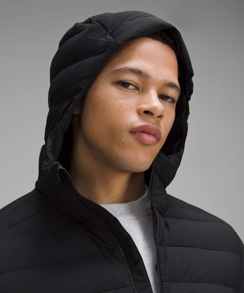 Lululemon Navigation Stretch Hoodie Dunjackor Herr Svarta Sverige | CQSOTV573