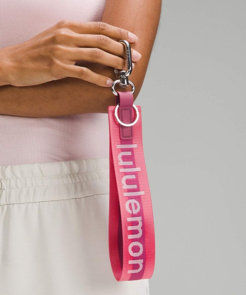 Lululemon Never Lost Nyckelband Dam Rosa Lila Vita Sverige | LGZRMS364