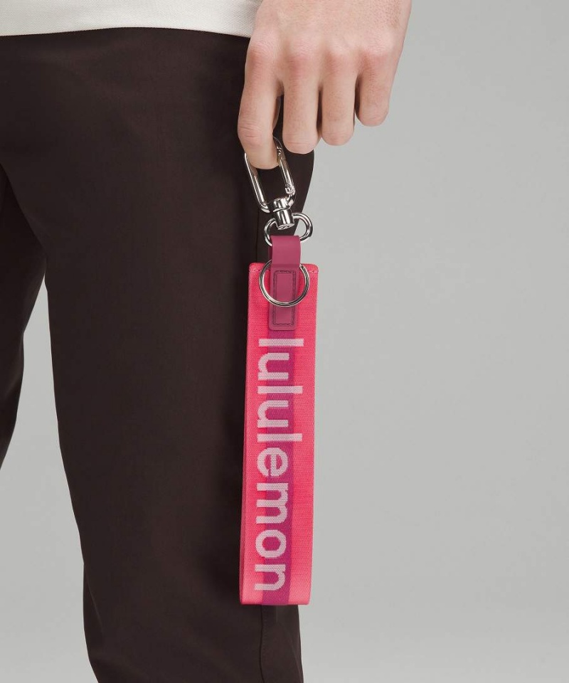 Lululemon Never Lost Nyckelband Dam Rosa Lila Vita Sverige | LGZRMS364