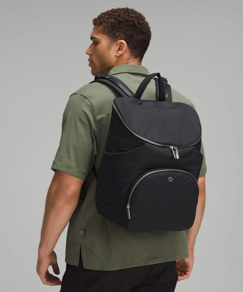 Lululemon New Parent 17L Ryggsäckar Herr Svarta Silver Sverige | FBDOUZ960