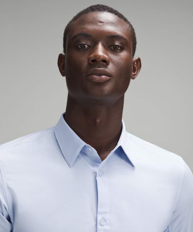 Lululemon New Venture Slim-Fit Långärmad Tröja Herr Blå Beige Sverige | TXSBKA073