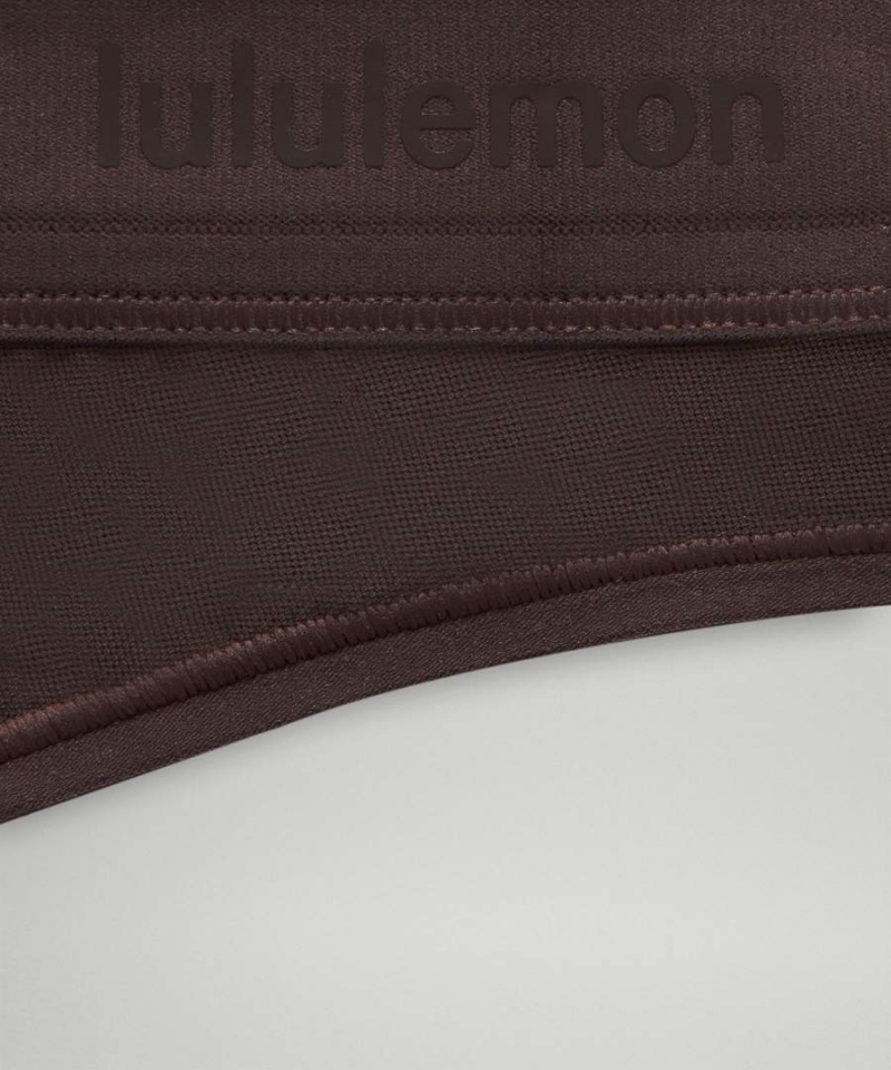 Lululemon Nulu Mesh Logo Dipped-Midja String Underkläder Dam Choklad Sverige | CSGDAY760