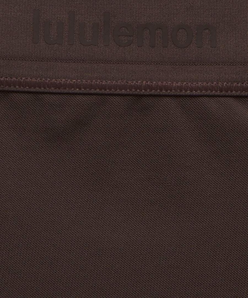 Lululemon Nulu Mesh Logo High-Midja Bikini Underkläder Dam Choklad Sverige | OZXBSI984