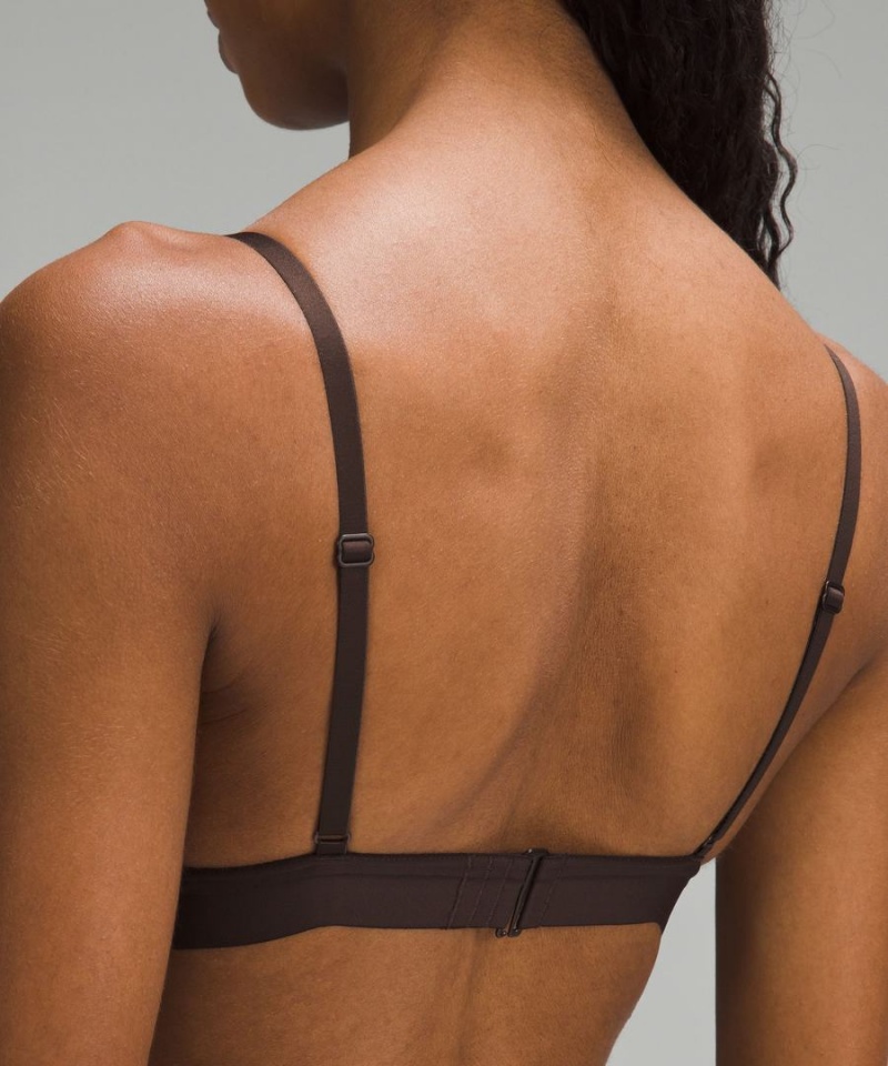 Lululemon Nulu Mesh Logo Triangle Bralette A/B Cup Sport BH Dam Choklad Sverige | YKTPDU830