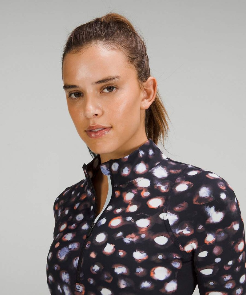 Lululemon Nulux Half-Zip Långärmad Tröja Dam Orange Olika Färger Sverige | DHMPCE953