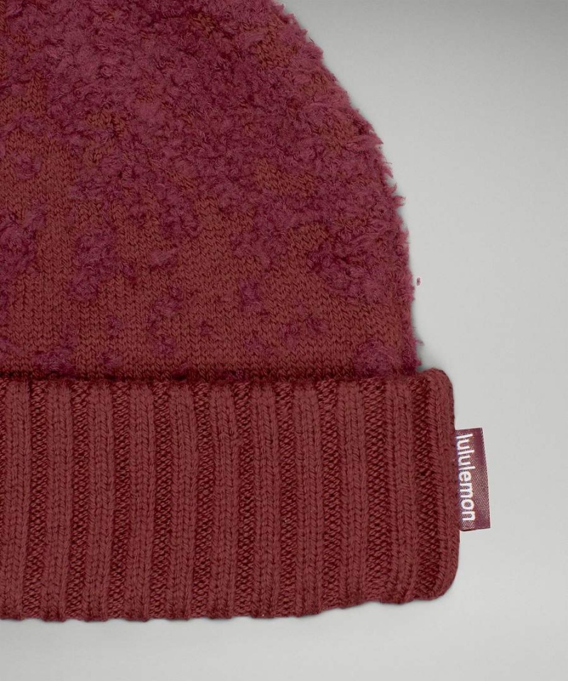 Lululemon Ombre Knit Textured Mössa Dam Röda Vinröda Röda Vinröda Sverige | MKISOZ519