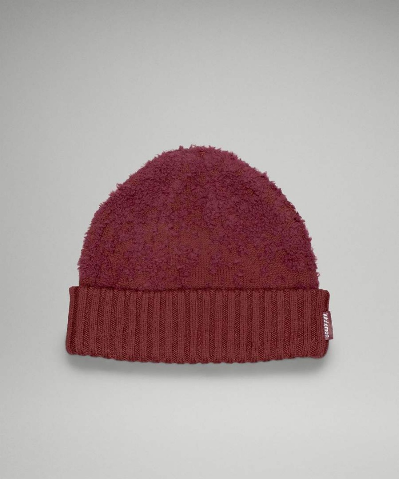 Lululemon Ombre Knit Textured Mössa Dam Röda Vinröda Röda Vinröda Sverige | MKISOZ519