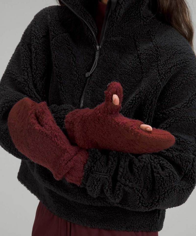 Lululemon Ombre Knit Textured Vantar Dam Röda Vinröda Röda Vinröda Sverige | BOCKWH029