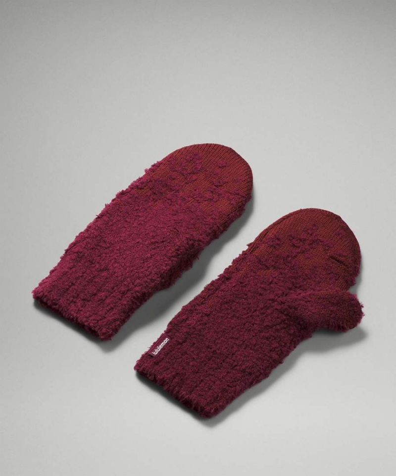 Lululemon Ombre Knit Textured Vantar Dam Röda Vinröda Röda Vinröda Sverige | BOCKWH029
