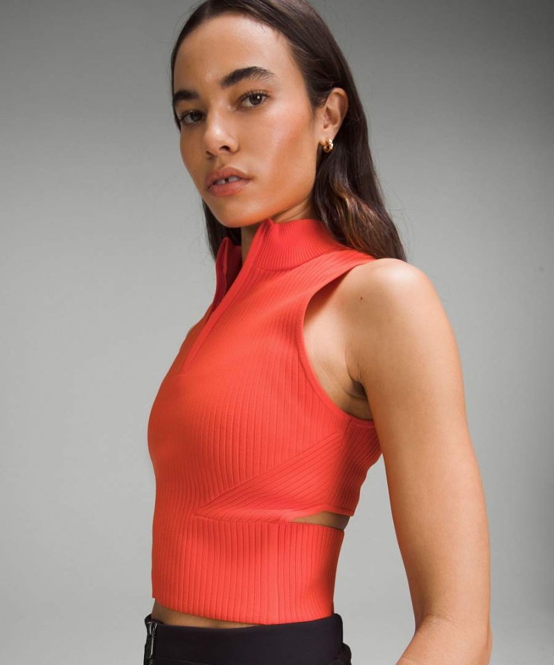Lululemon Open Back Half-Zip Tröjor Dam Orange Sverige | NMDGLQ031