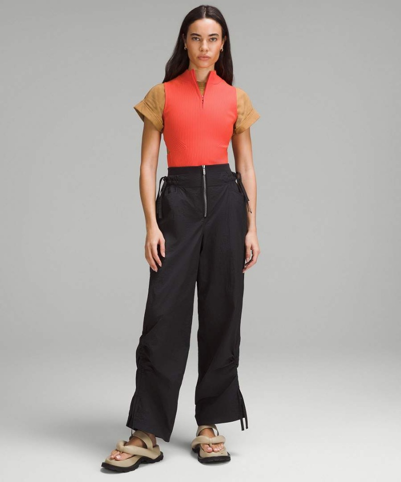 Lululemon Open Back Half-Zip Tröjor Dam Orange Sverige | NMDGLQ031