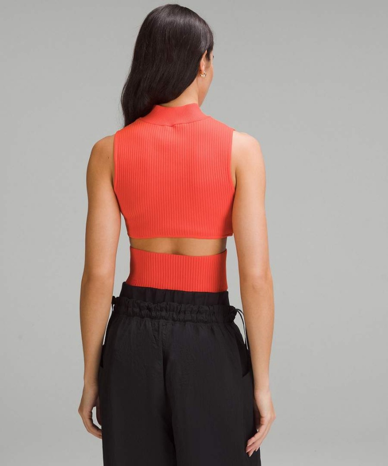 Lululemon Open Back Half-Zip Tröjor Dam Orange Sverige | NMDGLQ031