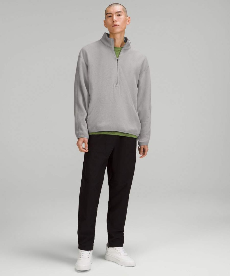 Lululemon Oversized Fleece Half Zip Tröjor Herr Grå Sverige | WFUJRH126