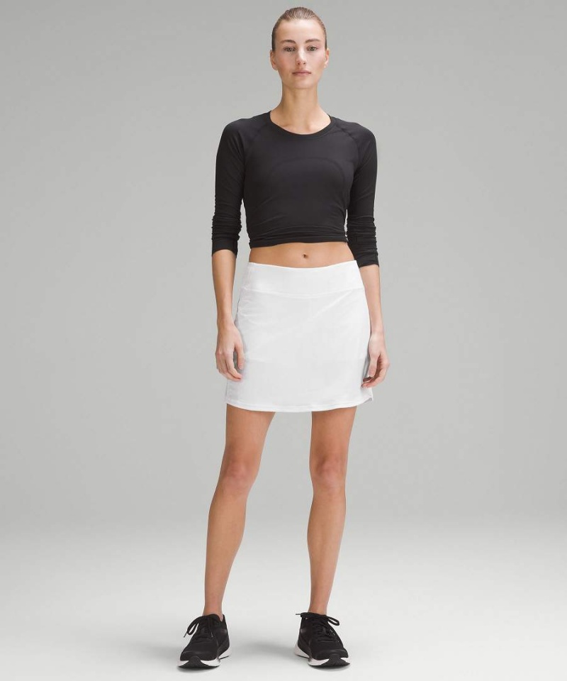 Lululemon Pace Rival Mid-Rise Extra Long Kjolar Dam Vita Sverige | CXTUFL429