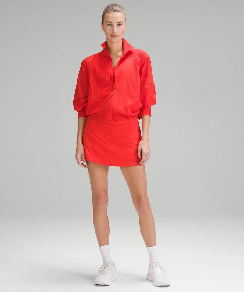 Lululemon Pace Rival Mid-Rise Long Kjolar Dam Röda Sverige | FKRDUQ354
