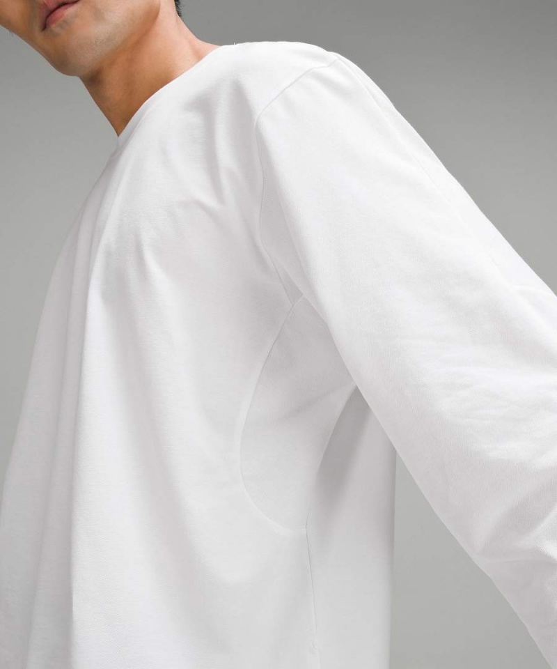 Lululemon Pique Oversized Långärmad Tröja Herr Vita Sverige | ZIVPWH968
