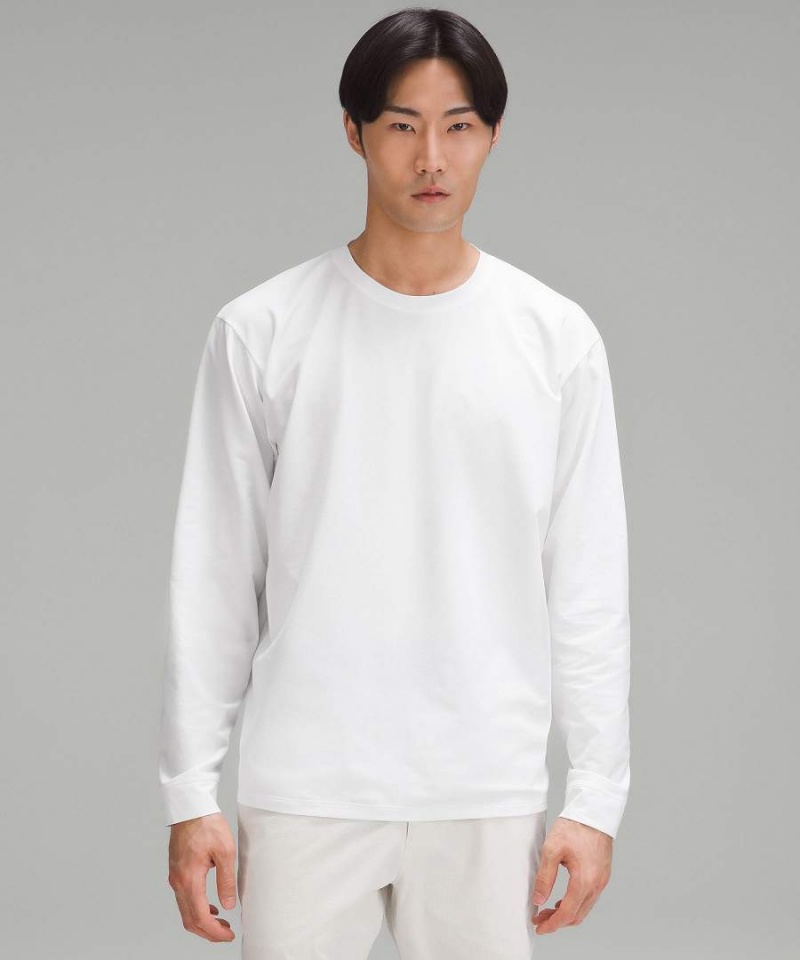 Lululemon Pique Oversized Långärmad Tröja Herr Vita Sverige | ZIVPWH968
