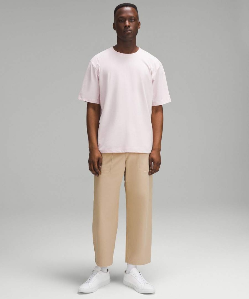 Lululemon Pique Oversized T-shirt Herr Rosa Sverige | LBUNRD357
