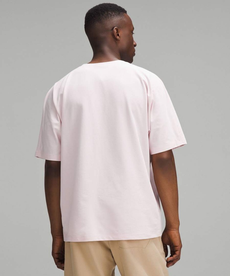 Lululemon Pique Oversized T-shirt Herr Rosa Sverige | LBUNRD357