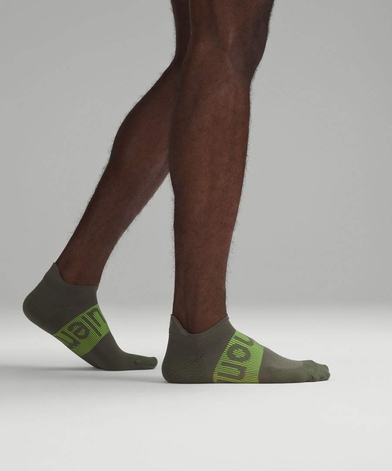 Lululemon Power Stride Tab 3 Pack Strumpor Herr Vita Olivgröna Marinblå Sverige | UOWKYQ956
